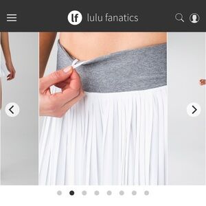 Lululemon pleated mini skirt size 4 - pleat to street skirt